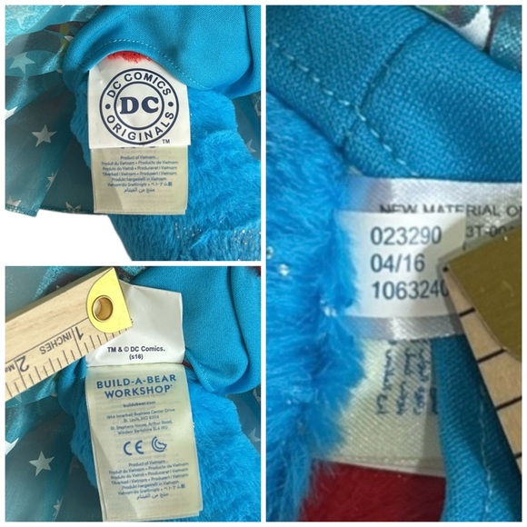 Build A Bear Workshop Warrior Wonder Woman Teddy Retired DC Comics April 2016 - Picture 7 of 7